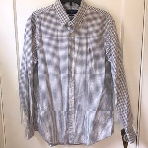 Polo by Ralph Lauren Men's Blue Checkered Shirt